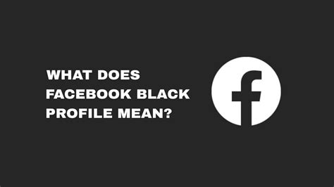 black profile pic|black profile pic meaning.